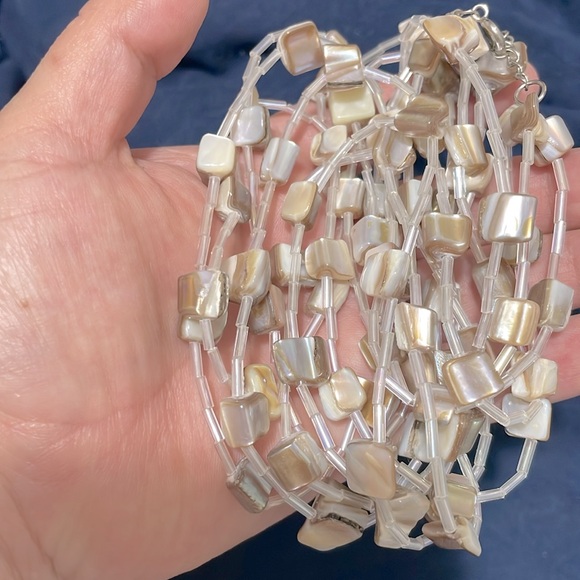 Large necklace mother of pearl - Picture 7 of 7